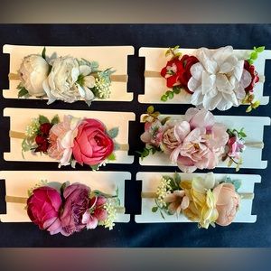 NEW Baby Girl Floral Headbands | 0-6 Month